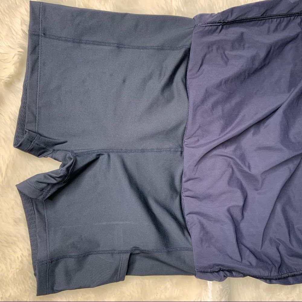 Sz Small Athleta Dark Blue Skort Skirt Shorts - Picture 6 of 6